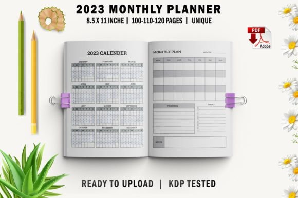 2023 Monthly Planner for KDP Interiors