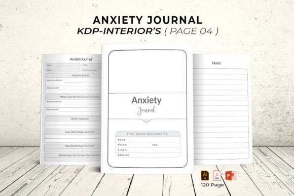 Anxiety Journal Planner – KDP Interior’s