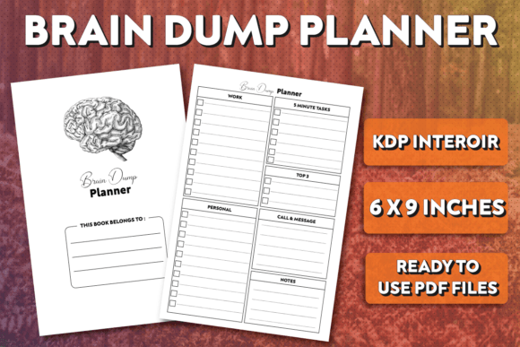Brain Dump Planner - KDP Interiors: Your Ultimate Tool for Organized Thinking
