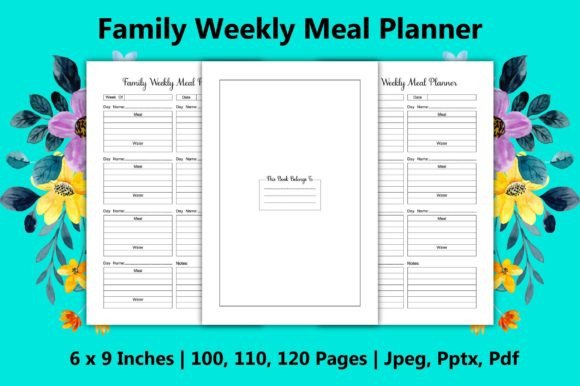 Family Weekly Meal Planner Kdp Interiors