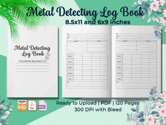 High-Quality Metal Detecting Log Book Interiors