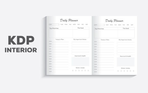 KDP Interiors Daily Planner Sheet