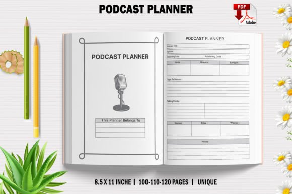 Podcast Planner for KDP Interiors: Your Ultimate Publishing Companion