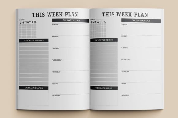 Transform Your Interior Design Projects with the Weekly Planner KDP Interiors Design