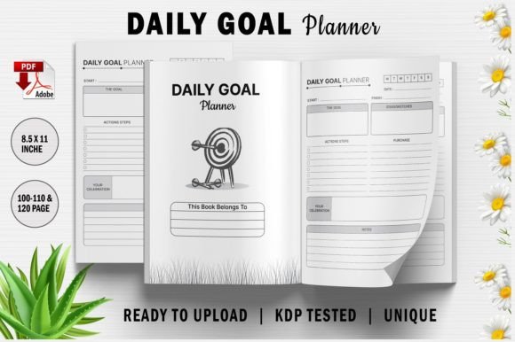 Unlocking Productivity with the Daily Goal Planner for KDP Interiors