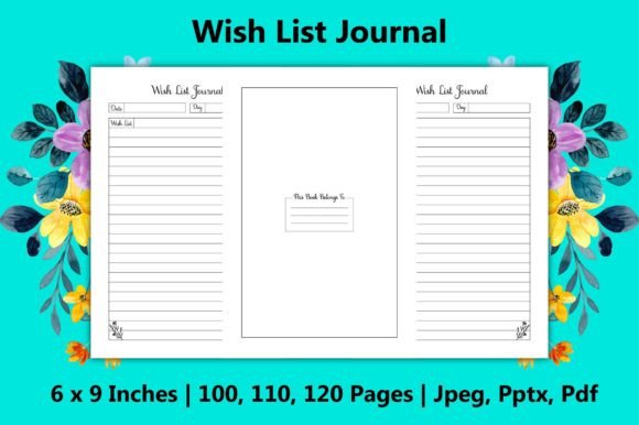 Wish List Journal - Kdp Interiors: A Versatile Tool for Your Creative and Business Needs