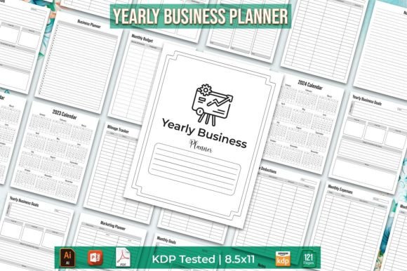 Yearly Business Planner KDP Interior: A Comprehensive Tool for Your Business Planning